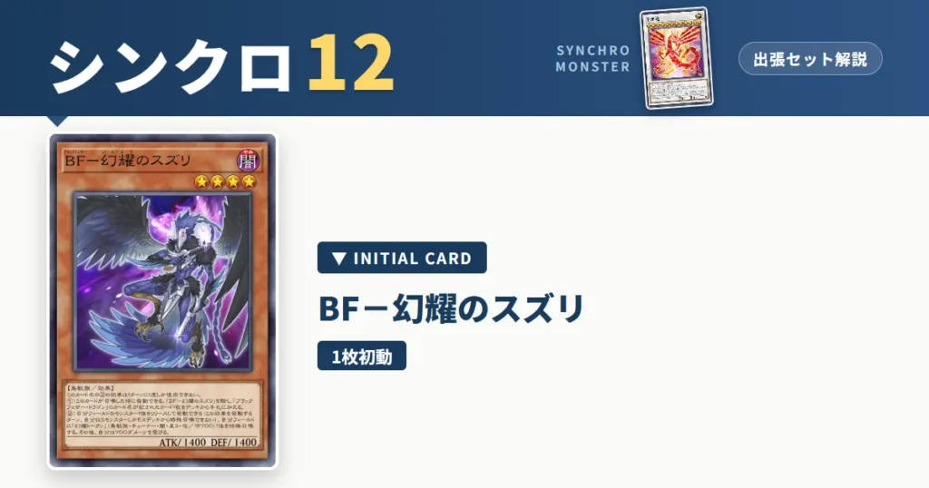 レベル12シンクロ｜BF－幻耀のスズリ出張セット解説 アイキャッチ