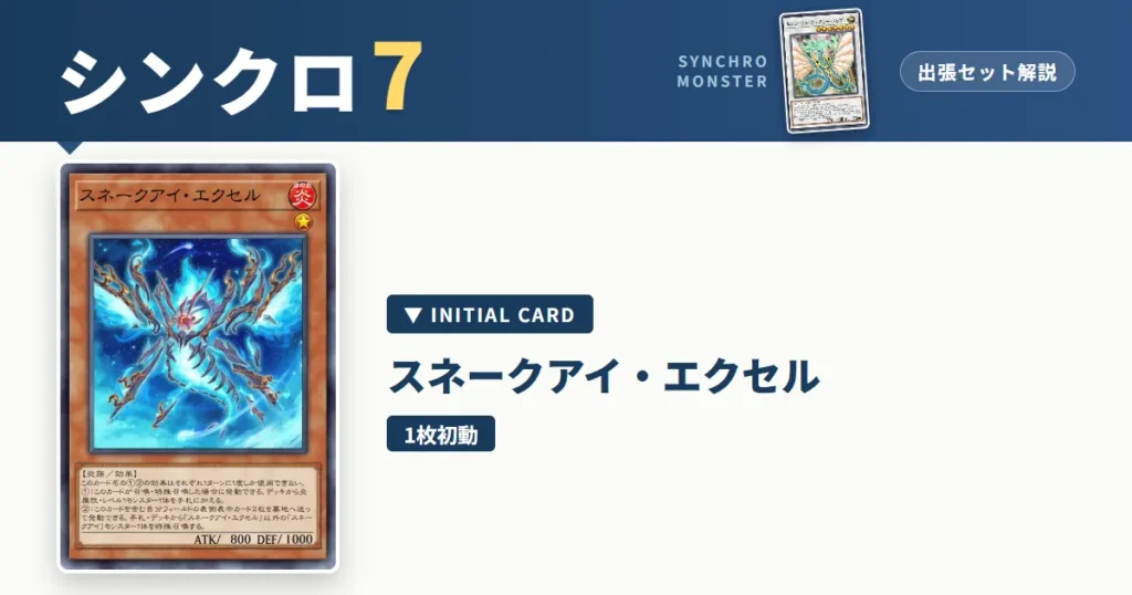 レベル7シンクロ｜スネークアイ・エクセル出張セット＆展開ルート解説【遊戯王マスターデュエル】 アイキャッチ